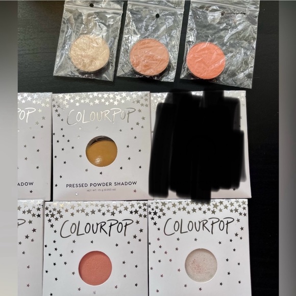 Set of 26 Colourpop Single Eyeshadows, blues purples pinks browns champagnes - Picture 5 of 5